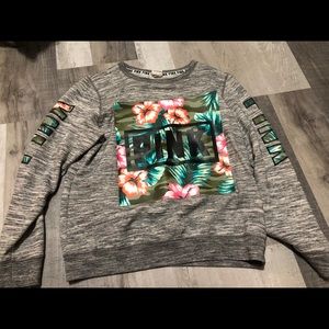 Victoria secret tropical crew long sleeve Small